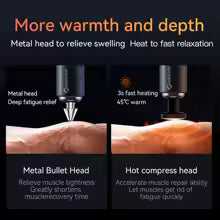 BOOSTER Massage Gun Smart Neck Massager 7.4V Hit Fascia for Body Massage Relaxation Fitness