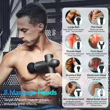 BOOSTER Massage Gun Smart Neck Massager 7.4V Hit Fascia for Body Massage Relaxation Fitness